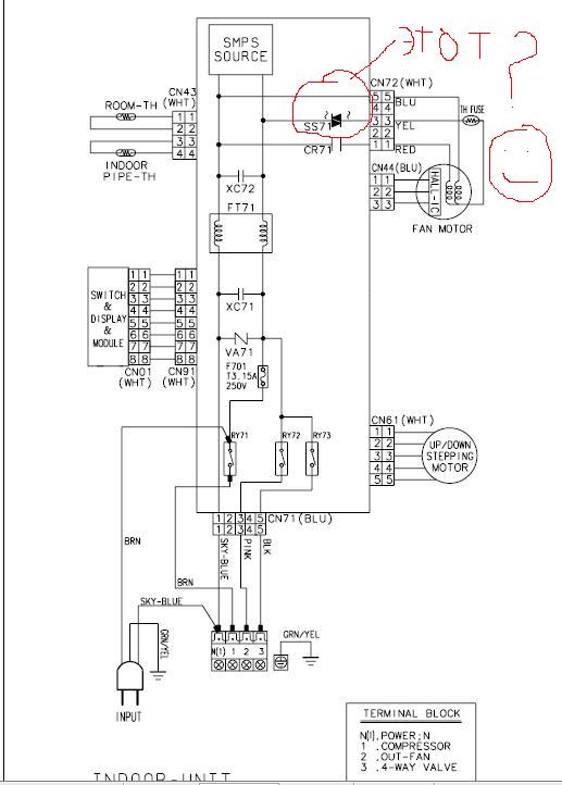 Схема сплит системы самсунг плата db41 00495a